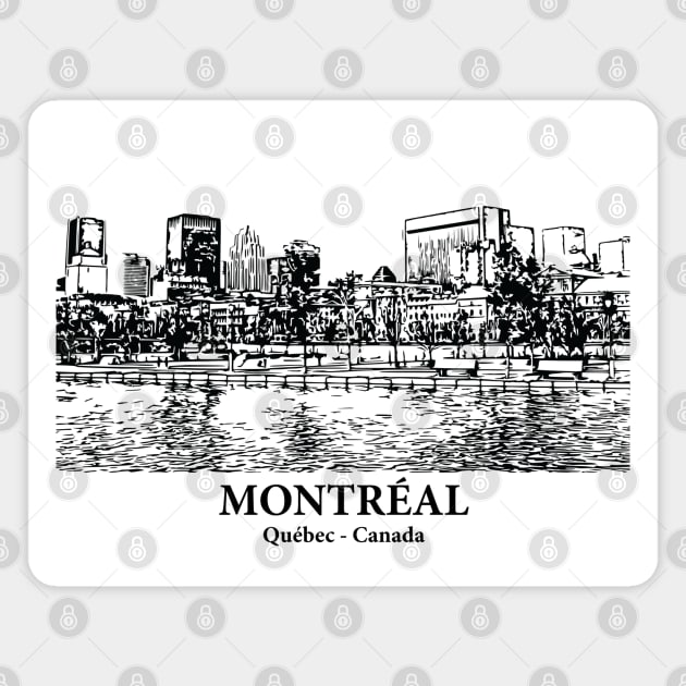 Montréal - Québec Magnet by Lakeric